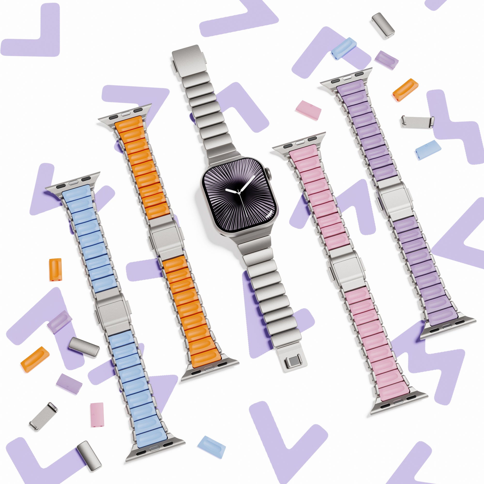 Titanium x FKM Dual Core Band For Apple Watch