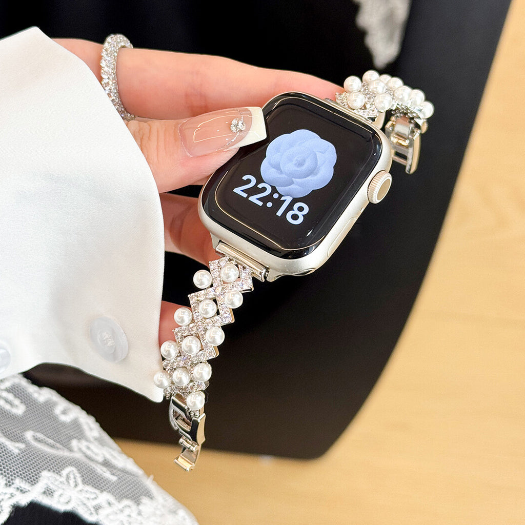 Luxury pearl Bracelet For Apple Watch