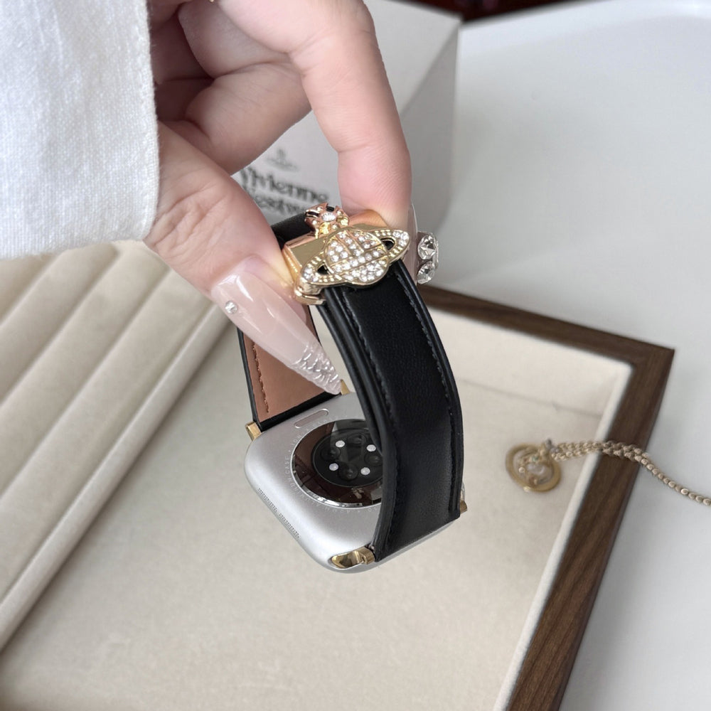 Saturn Magnetic Leather Strap For Apple Watch