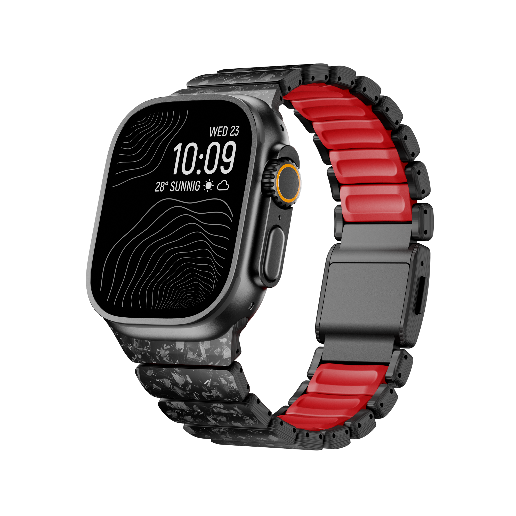 Forged Carbon & Fluoro-Tech Strap For Apple Watch