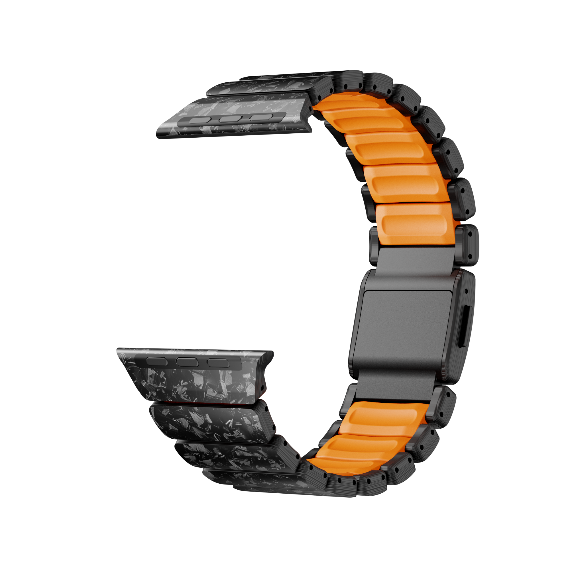 Forged Carbon & Fluoro-Tech Strap For Apple Watch