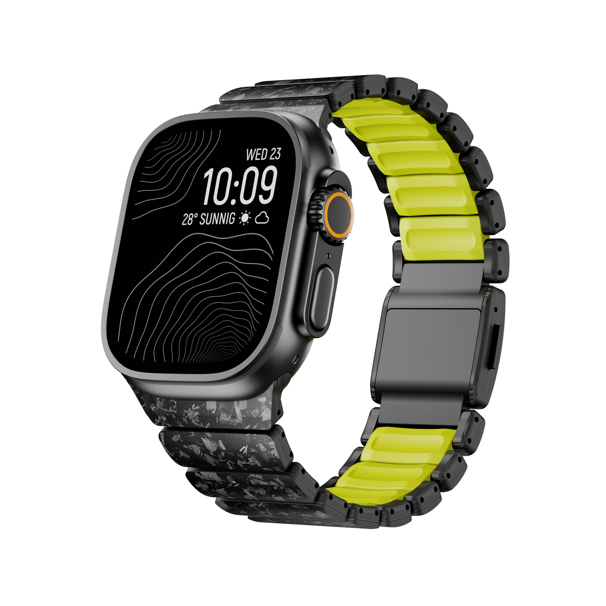 Forged Carbon & Fluoro-Tech Strap For Apple Watch