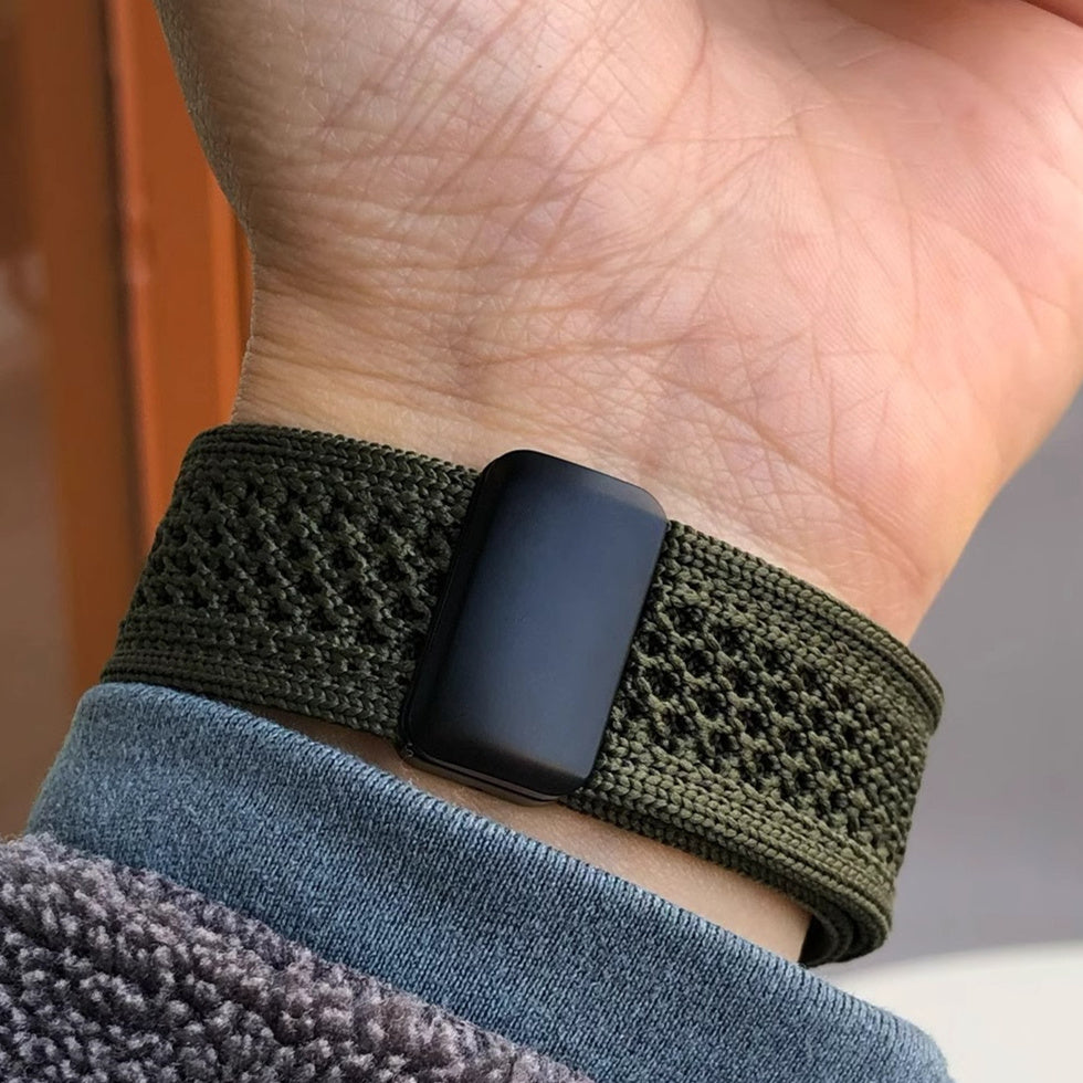 Woven Mesh Nylon Magnetic Watch Strap For Apple Watch