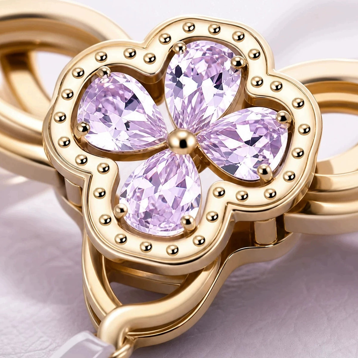The Radiant Bloom Jewelry Leather Strap