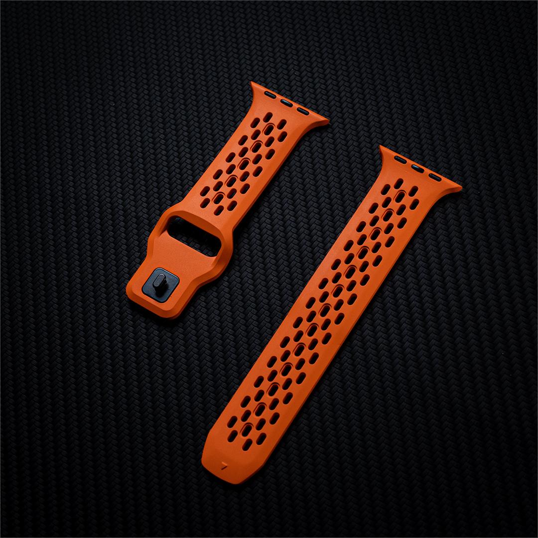Hole-shaped FKM rubber Strap For Apple Watch