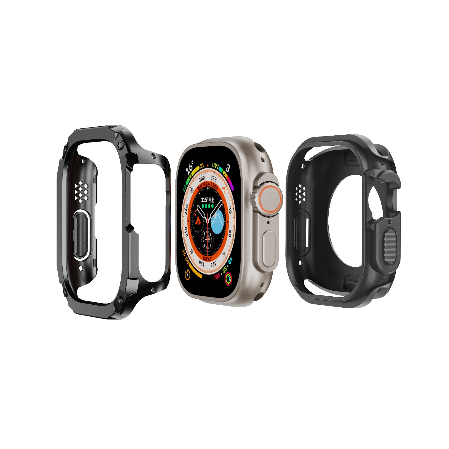 Apple Watch TPU+PC 2-in-1 Armor Anti-fall Protective Case