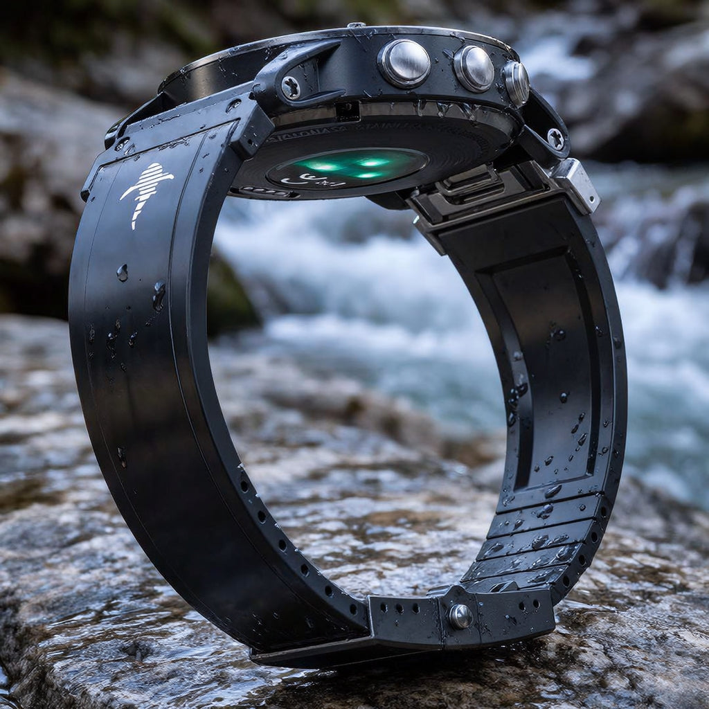 The Shark — Fine Watchmaking Grade FKM Garmin Watch Band