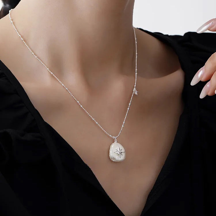The Celestial Polaris Baroque Pearl Necklace