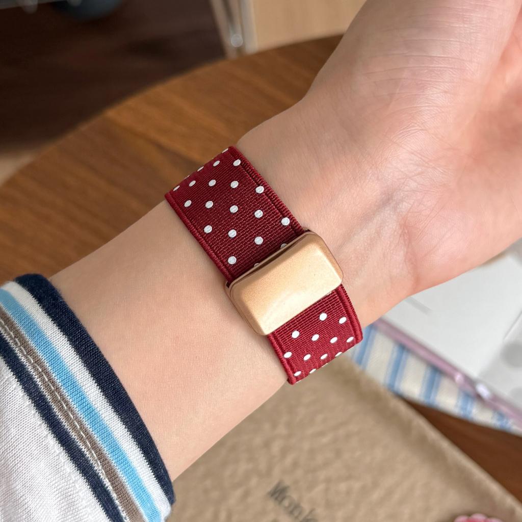 Classic Polka Dot Magnetic Nylon Strap For Apple Watch
