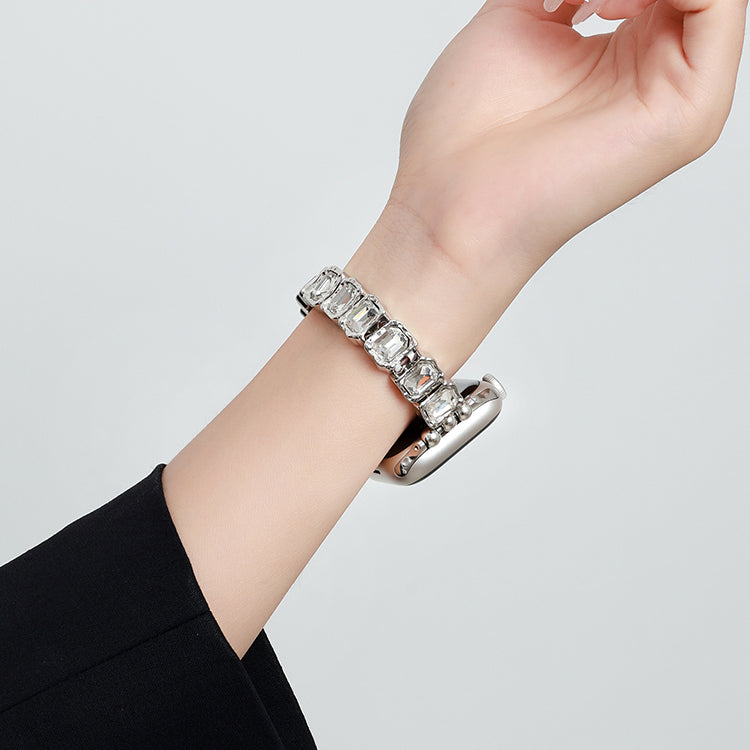 Rainbow Rhinestone Charm Bracelet