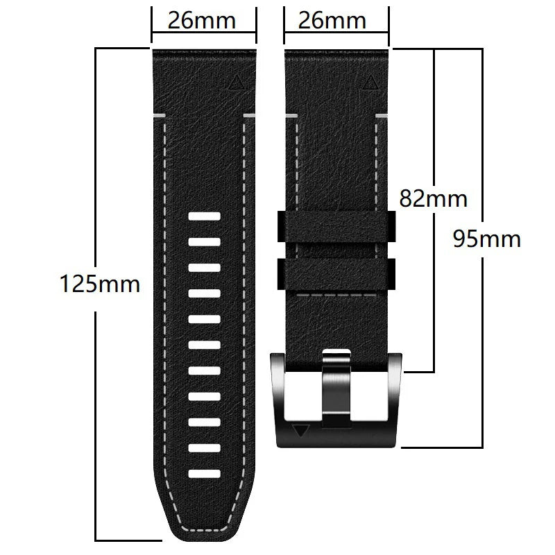 Garmin QuickFit Rubber With Leather Band
