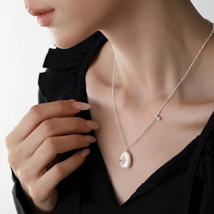 The Celestial Polaris Baroque Pearl Necklace