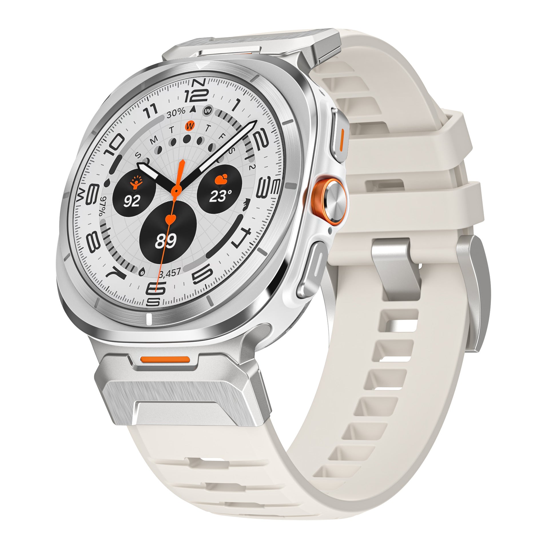 Functional wind rubber Band For Samsung Watch 7 Ultra