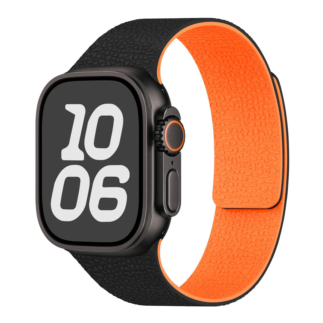 Magnetic Textured Silicone Strap For Apple Watch