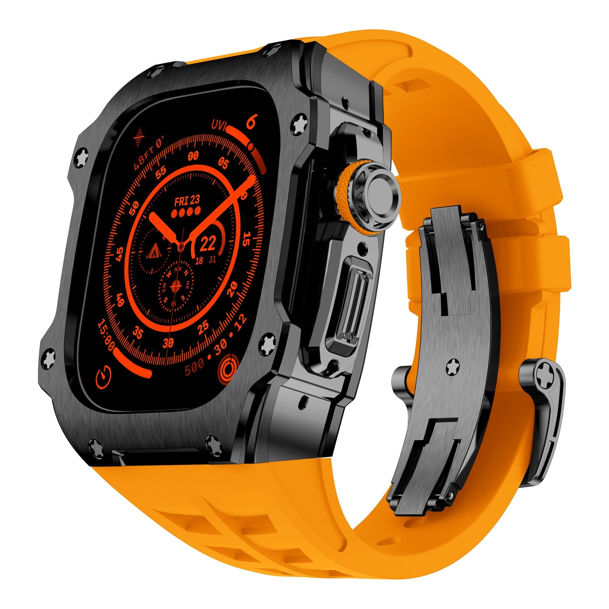 RM7015 Series - Silver Vanguard Apple Watch Ultra Case