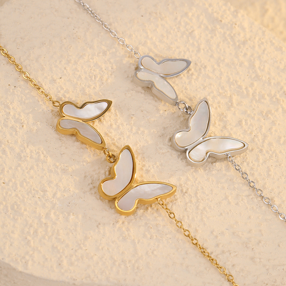 Mother of Pearl Butterfly Jewelry Bracelet