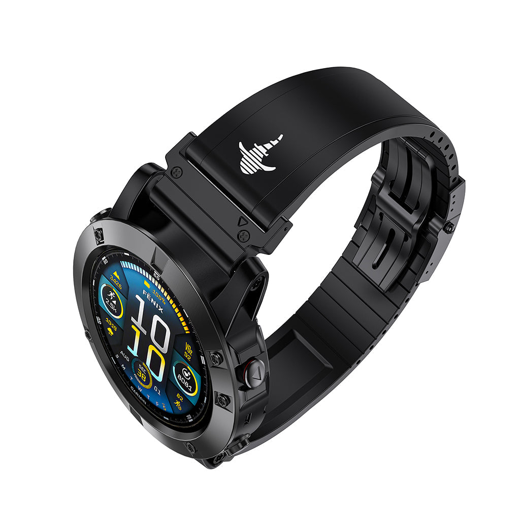 The Shark — Fine Watchmaking Grade FKM Garmin Watch Band