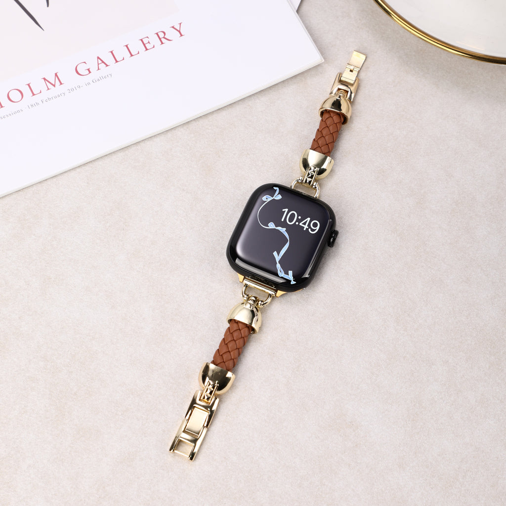 The Petite Braided Leather Bracelet