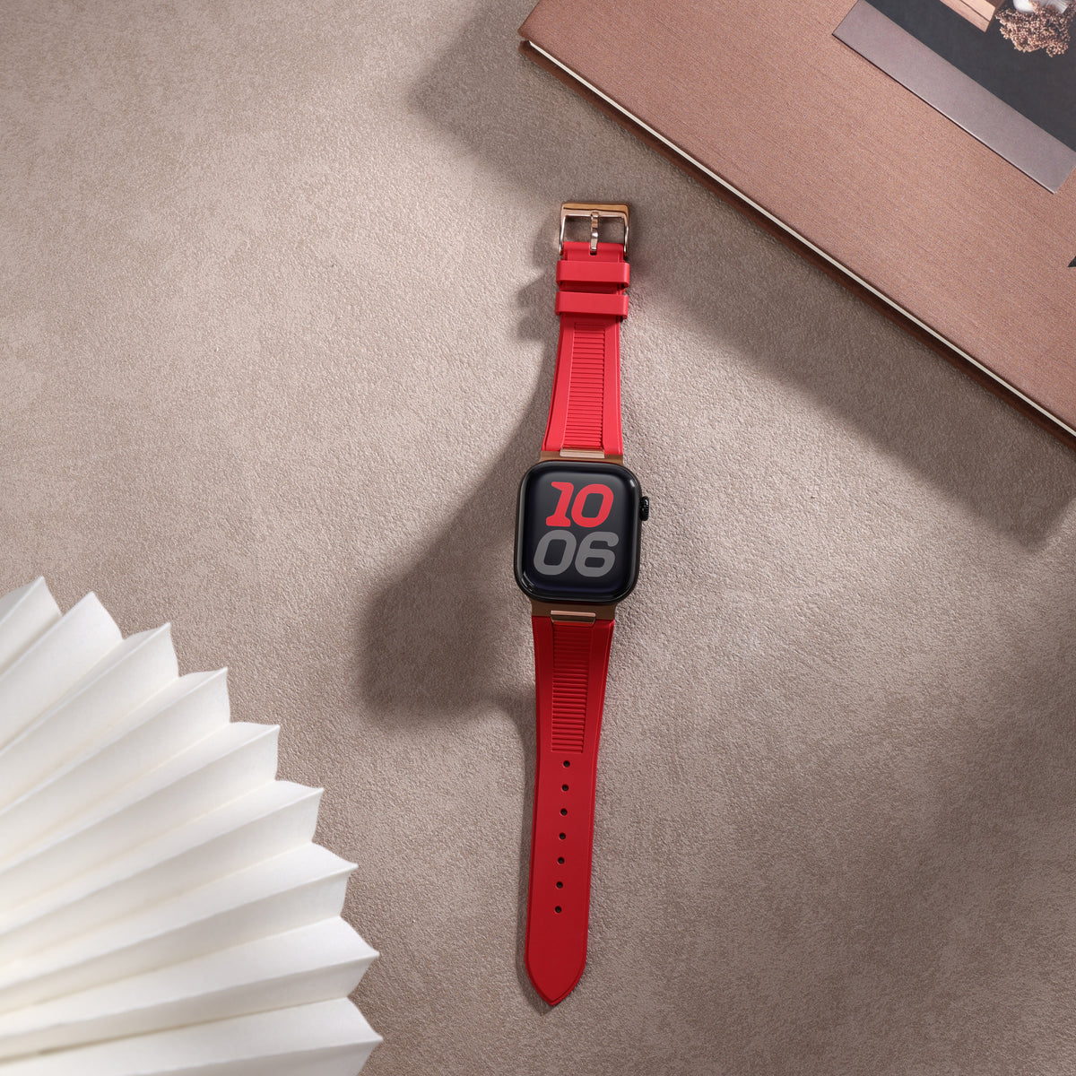 The Luxe Ridged Sport Strap For Apple Watch
