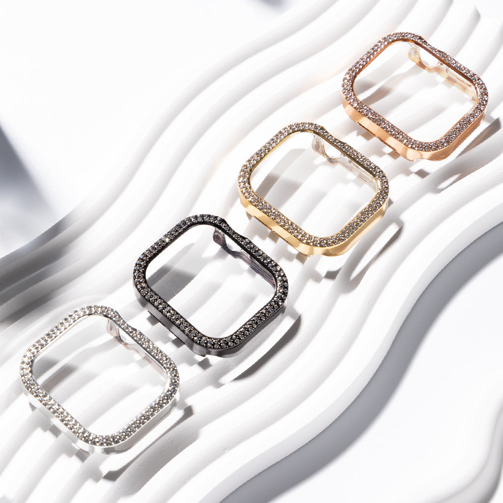 Rhinestone Tempered Glass Case Cover