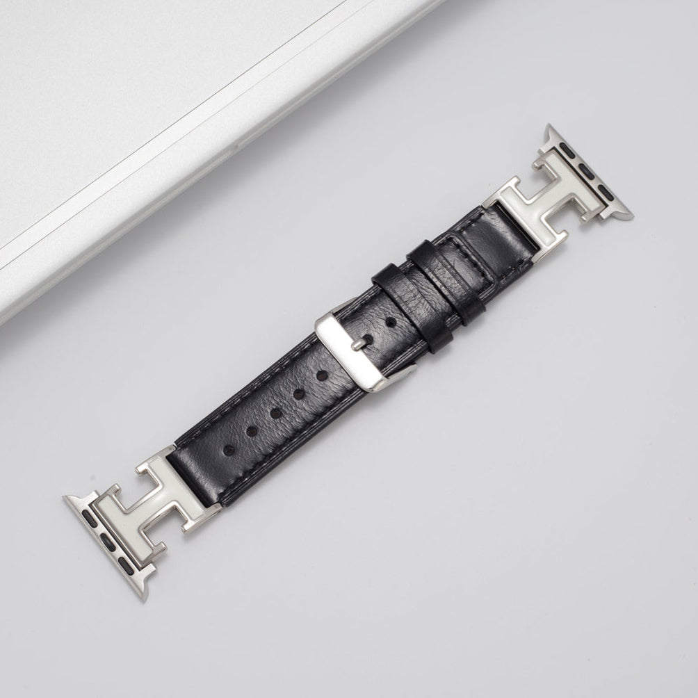 Elegant Holiday Leather Strap For Apple Watch