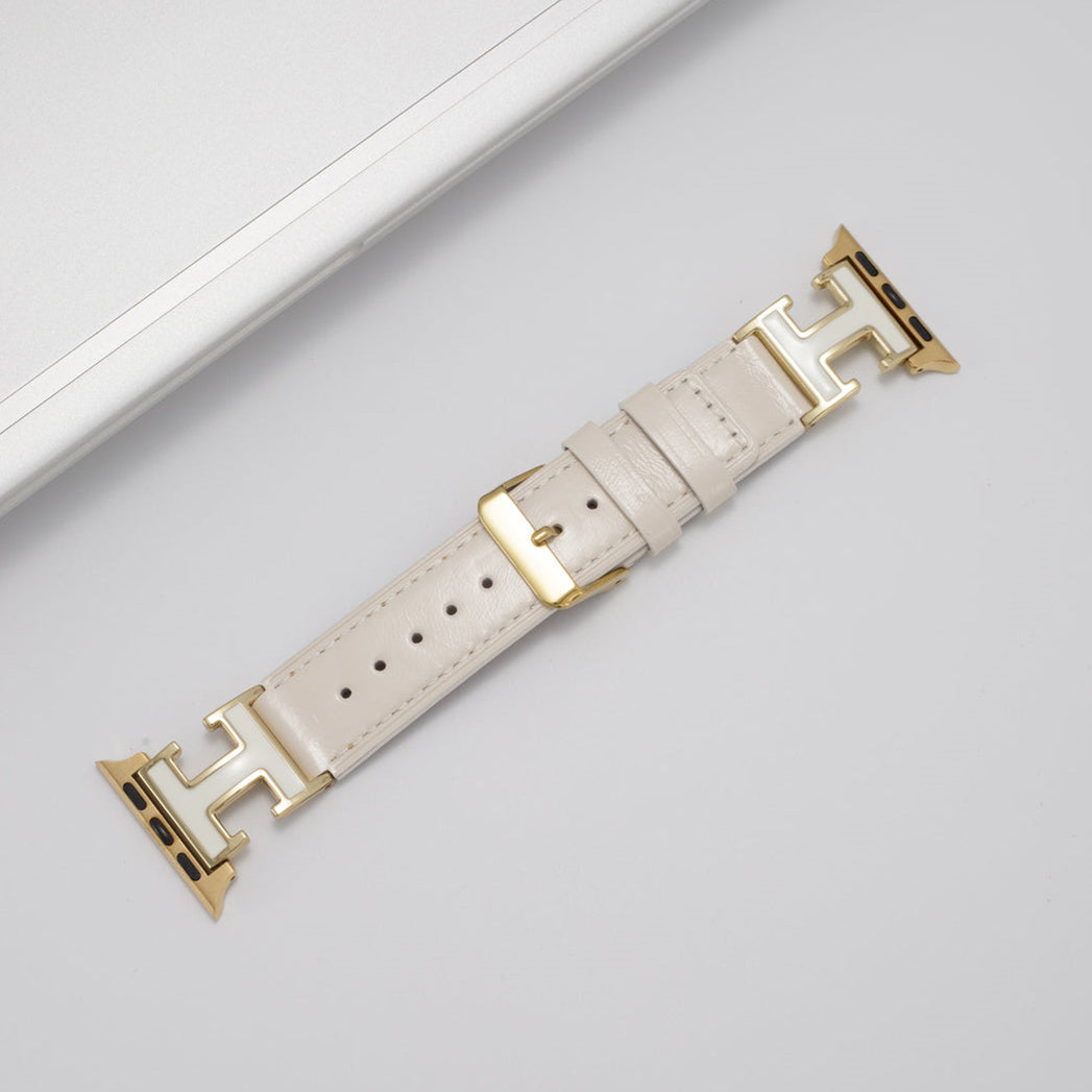 Elegant Holiday Leather Strap For Apple Watch