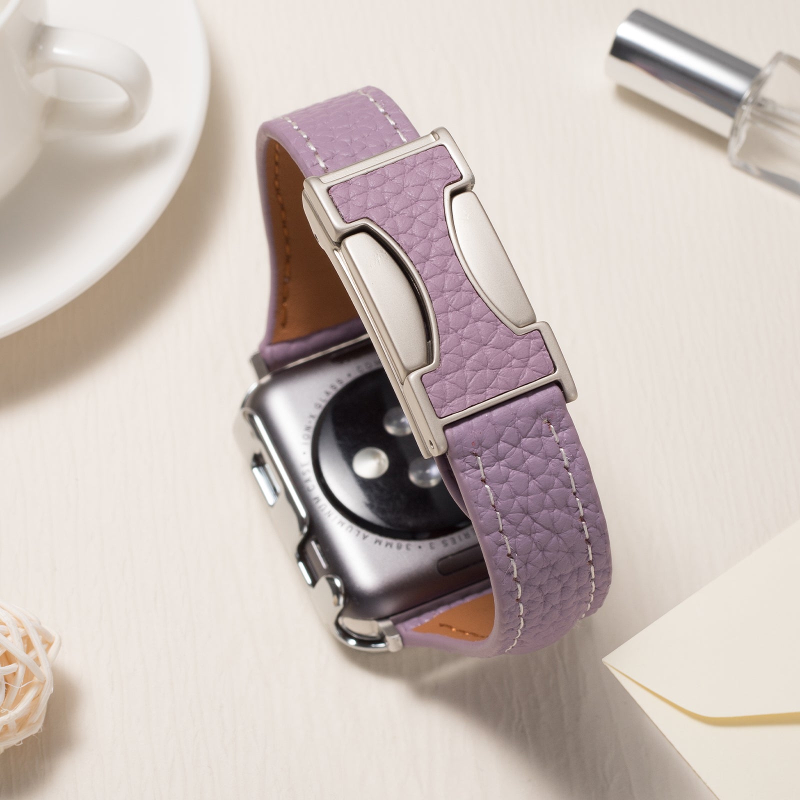 Leather Magnetic Buckle Strap for Apple Watch