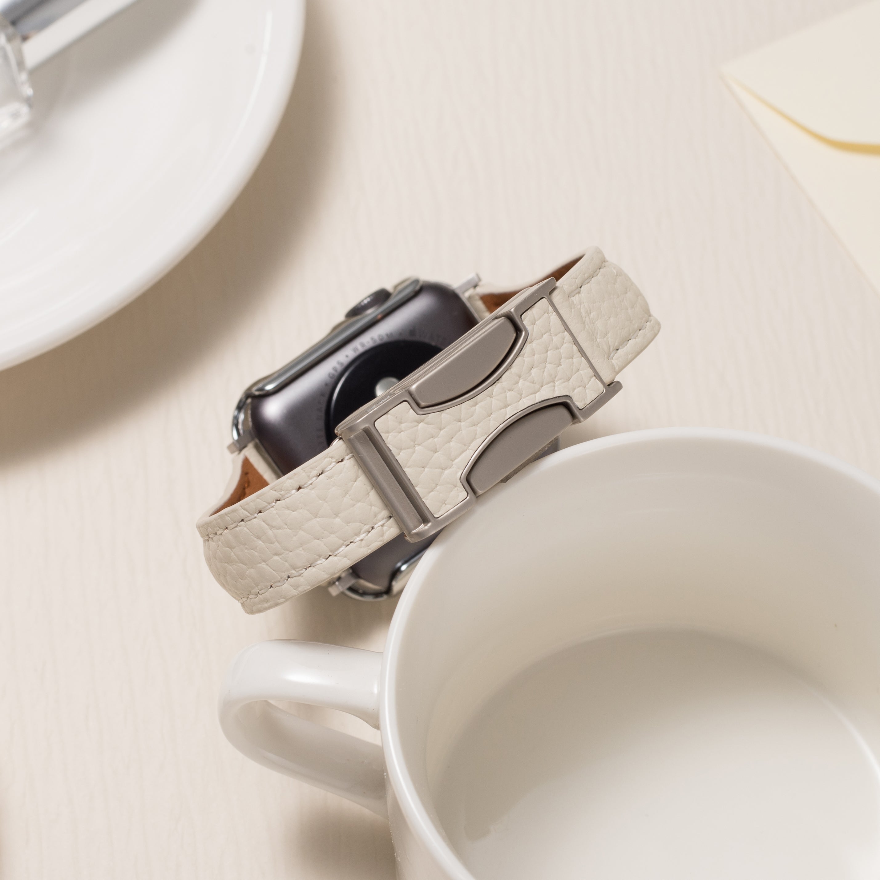 Leather Magnetic Buckle Strap for Apple Watch