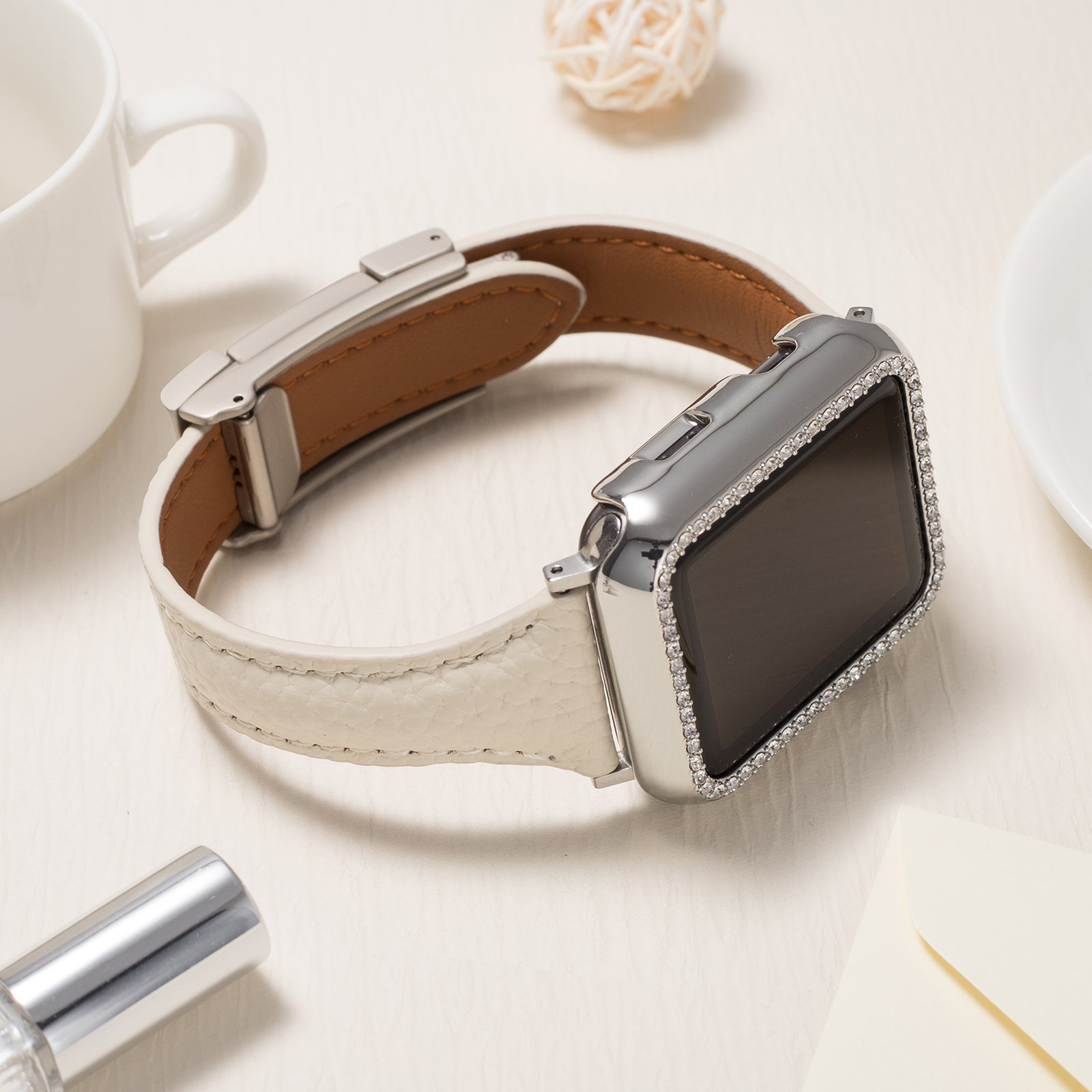 Leather Magnetic Buckle Strap for Apple Watch