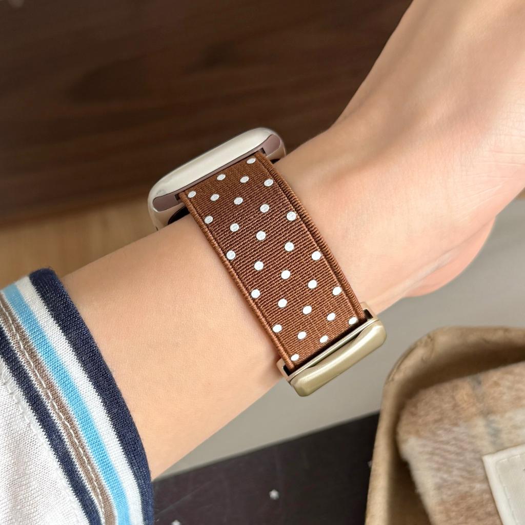 Classic Polka Dot Magnetic Nylon Strap For Apple Watch