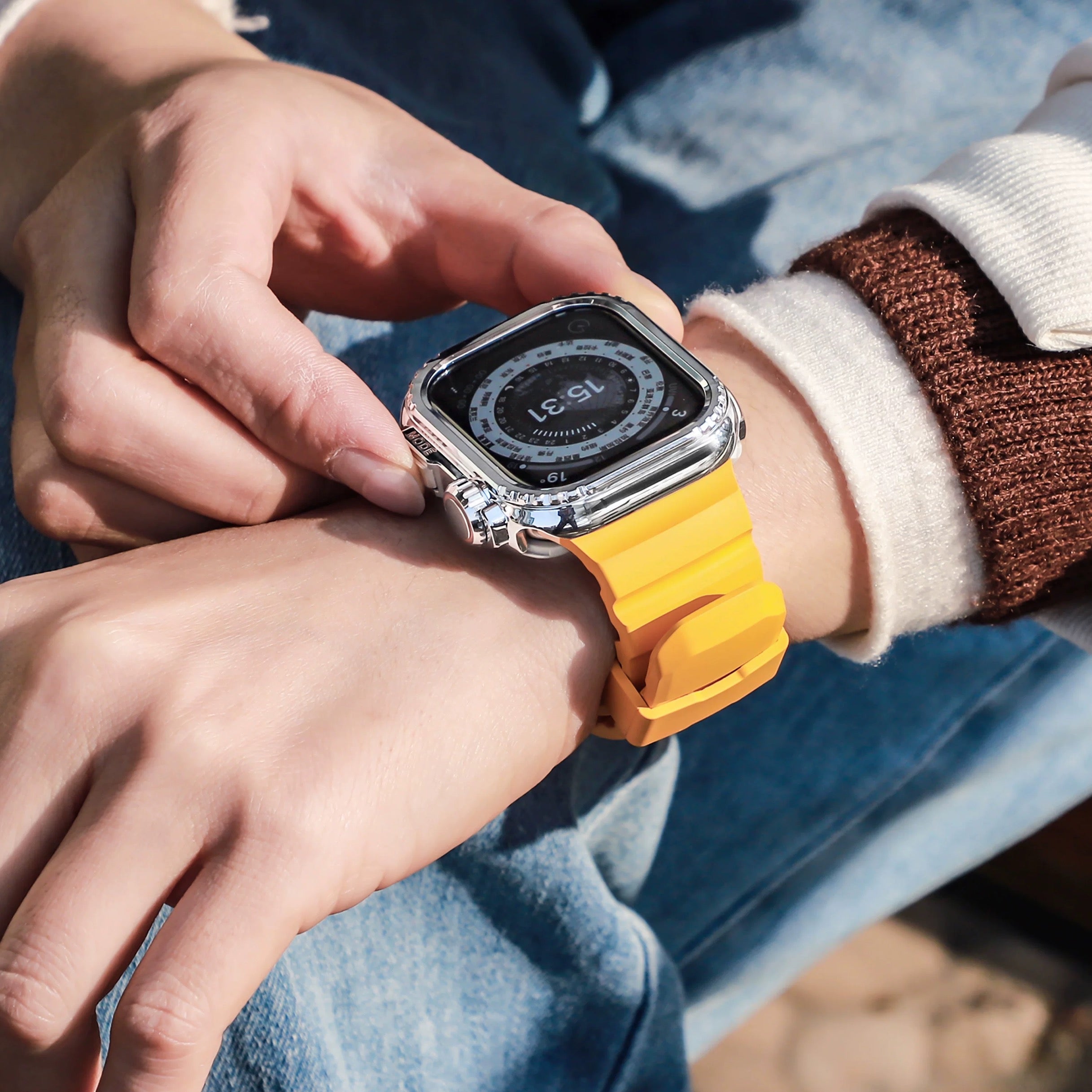 Super Outdoor Sports Silicone Band For Apple Watch
