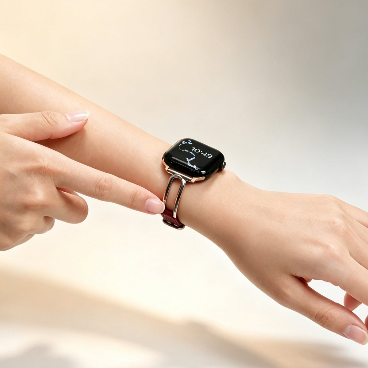 The Margaux Leather Strap For Apple Watch