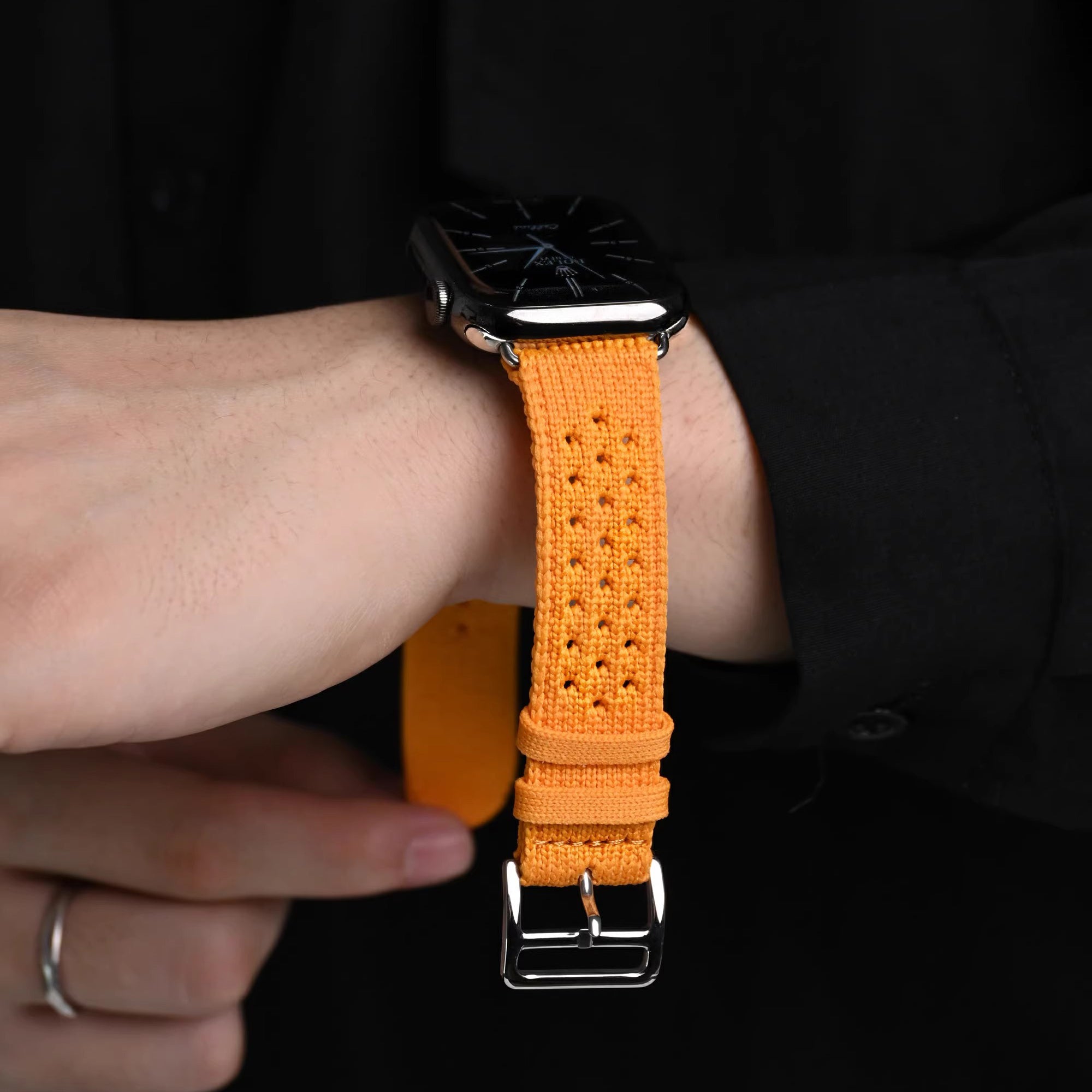 Knitted Nylon Strap For Apple Watch