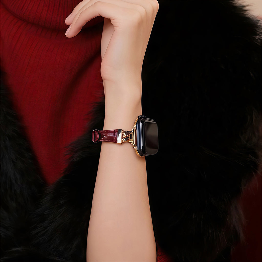 The Grace Slim Leather Strap