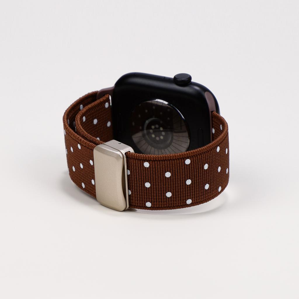 Classic Polka Dot Magnetic Nylon Strap For Apple Watch