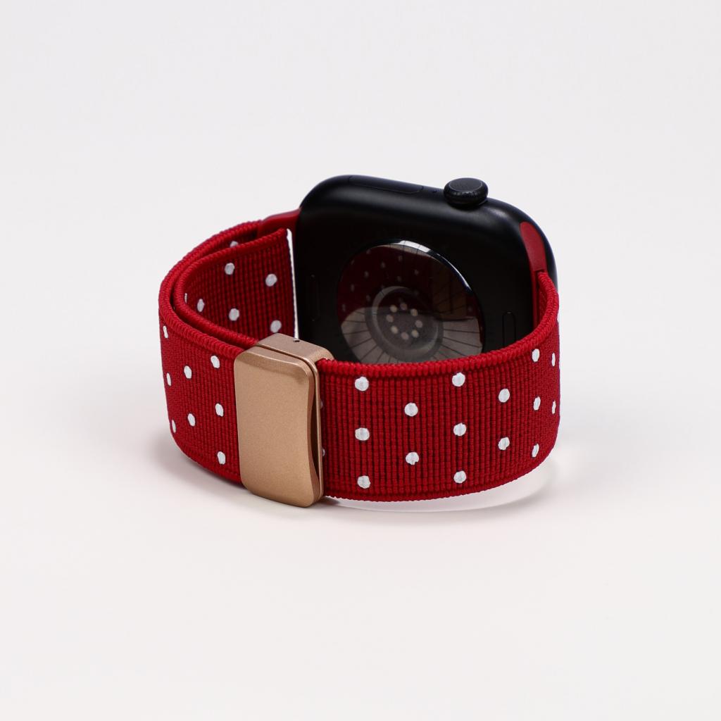 Classic Polka Dot Magnetic Nylon Strap For Apple Watch