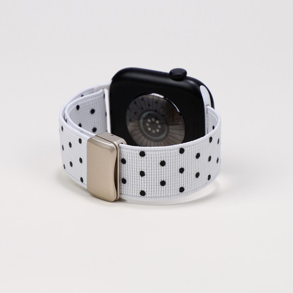 Classic Polka Dot Magnetic Nylon Strap For Apple Watch