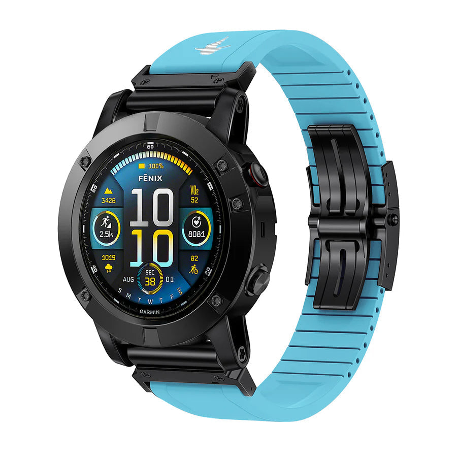 The Shark — Fine Watchmaking Grade FKM Garmin Watch Band