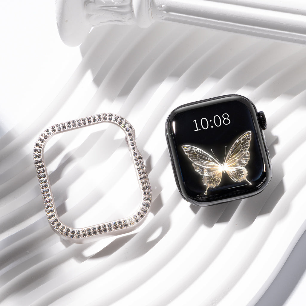 Rhinestone Tempered Glass Case Cover