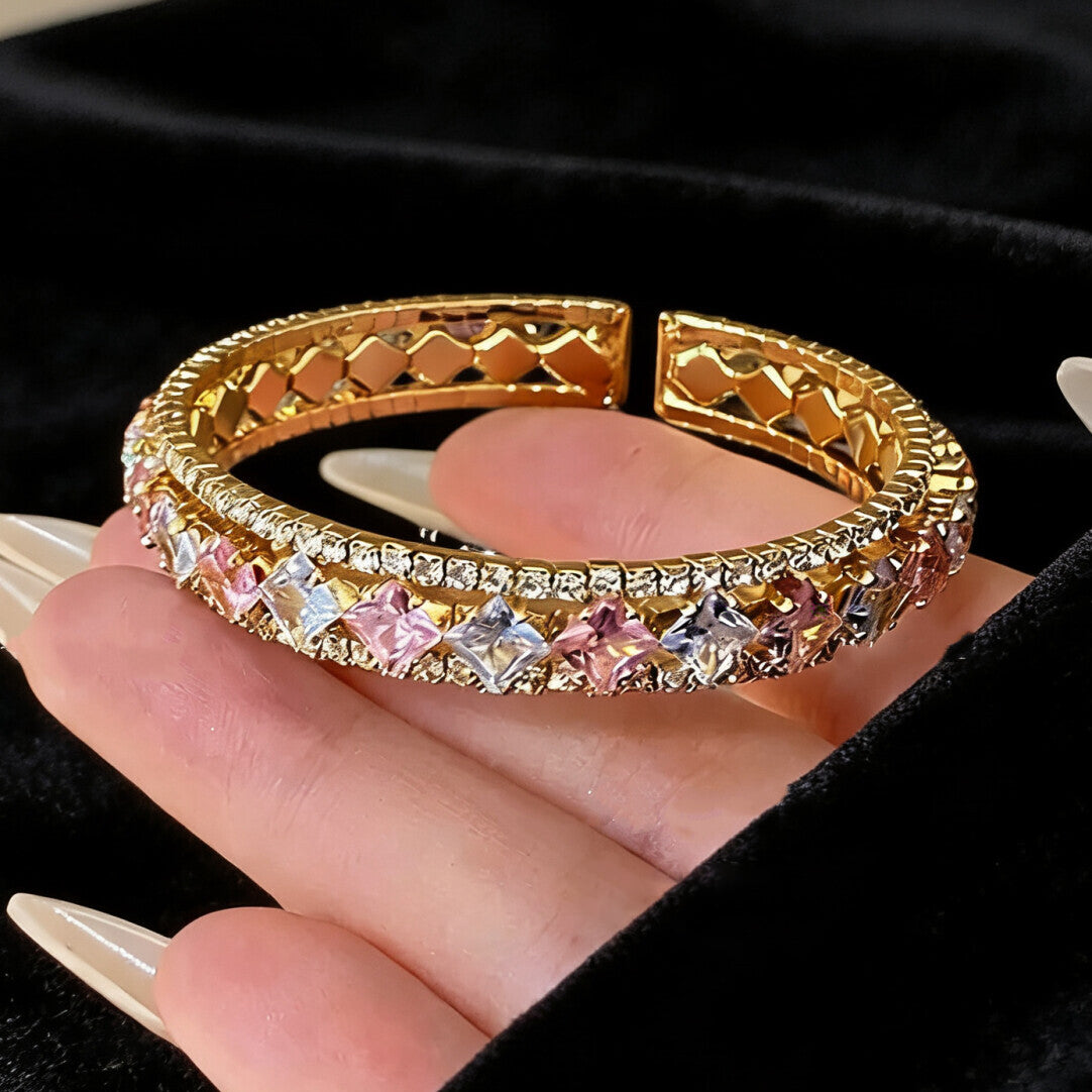 Luxe Filigree Gemstone Bracelet