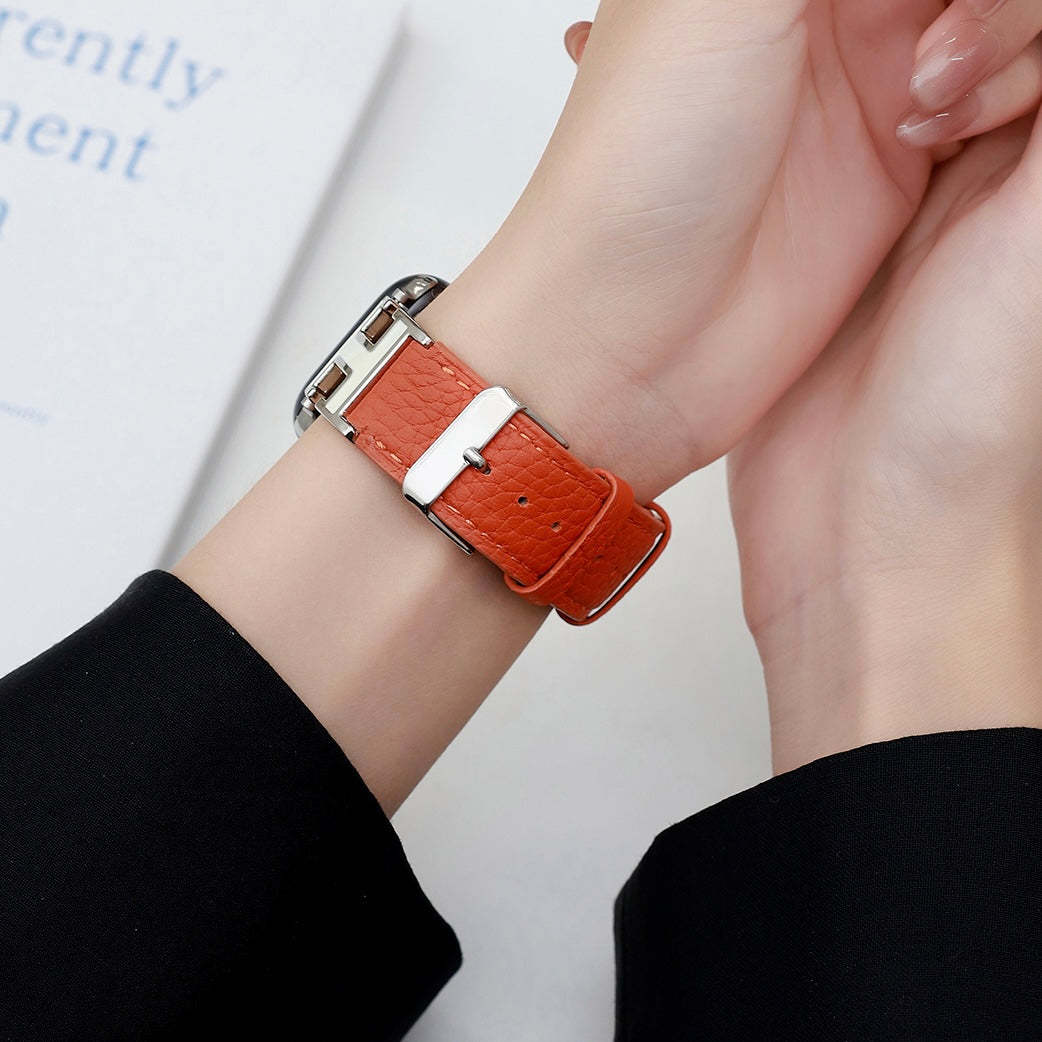 Elegant Holiday Leather Strap For Apple Watch