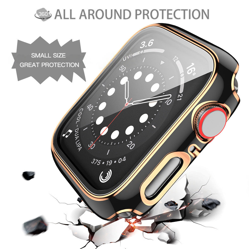 Two-Color Watch Case With Tempered Glass Film