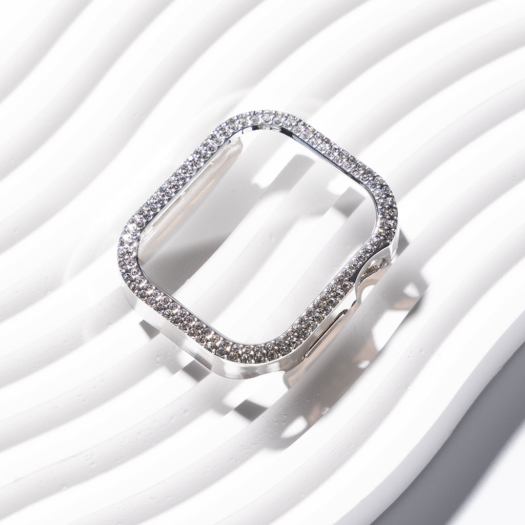 Rhinestone Tempered Glass Case Cover