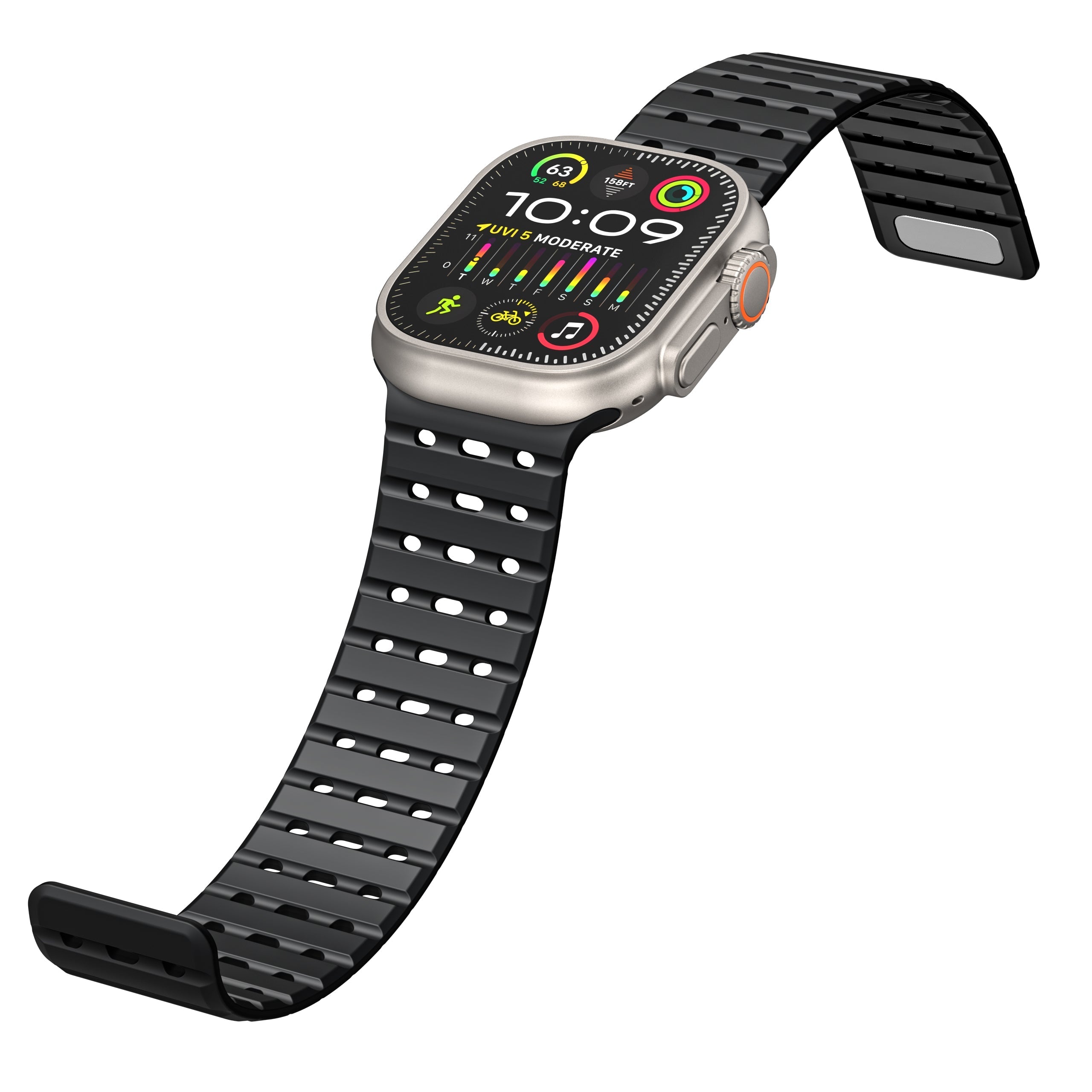 AW Breathable Magnetic Silicone Strap For Apple Watch