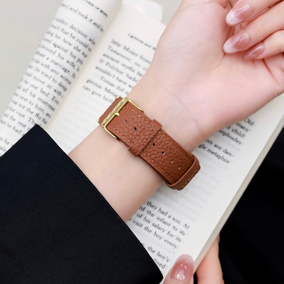 Elegant Holiday Leather Strap For Apple Watch