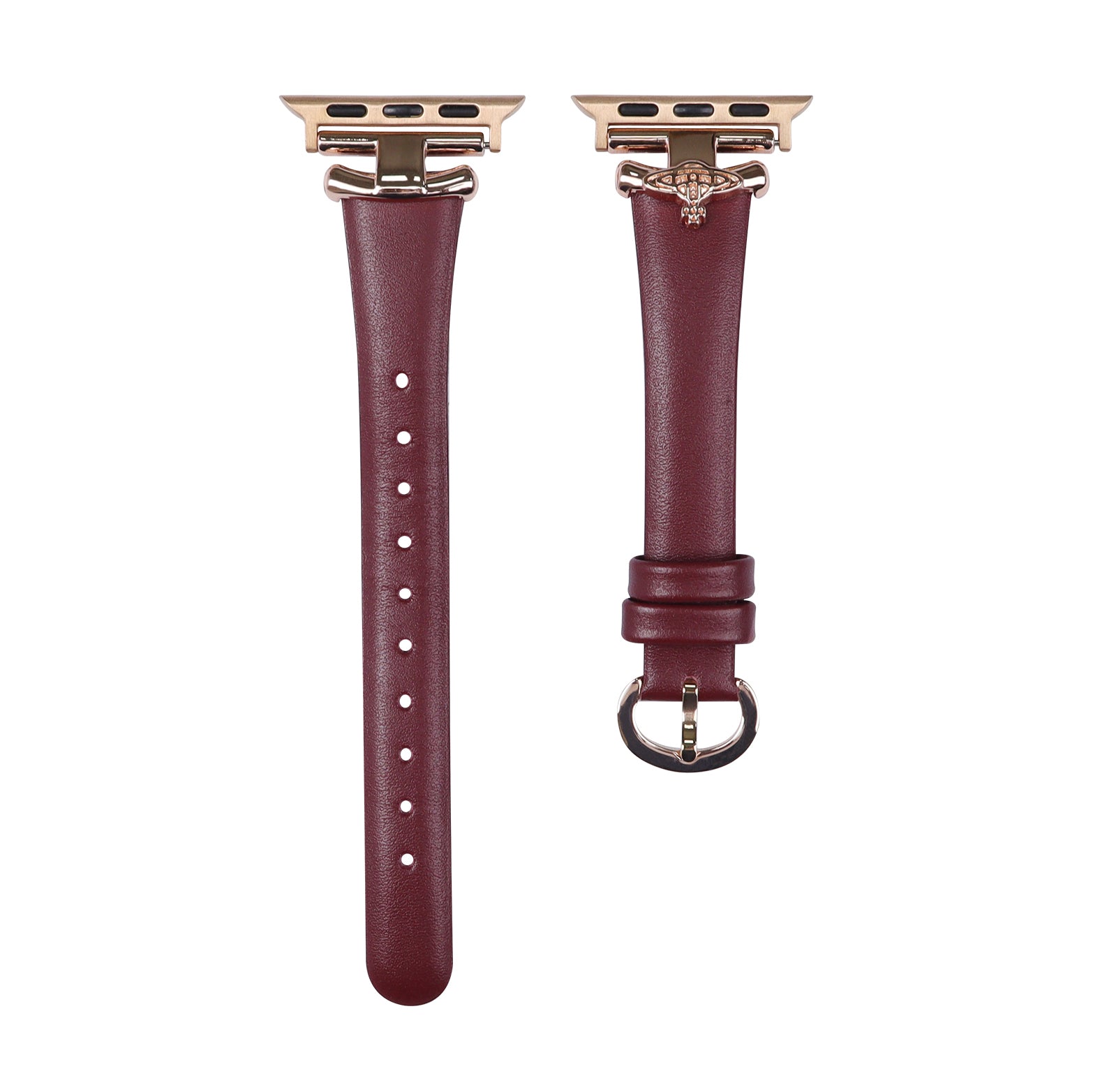 Rose Fire Leather Strap