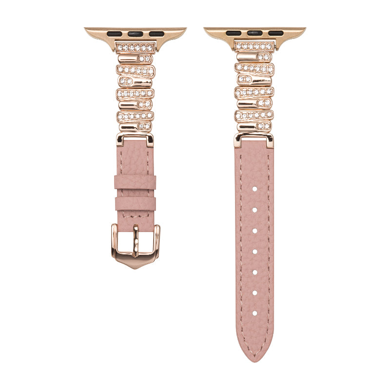 Irregular Leather Strap For Apple Watch
