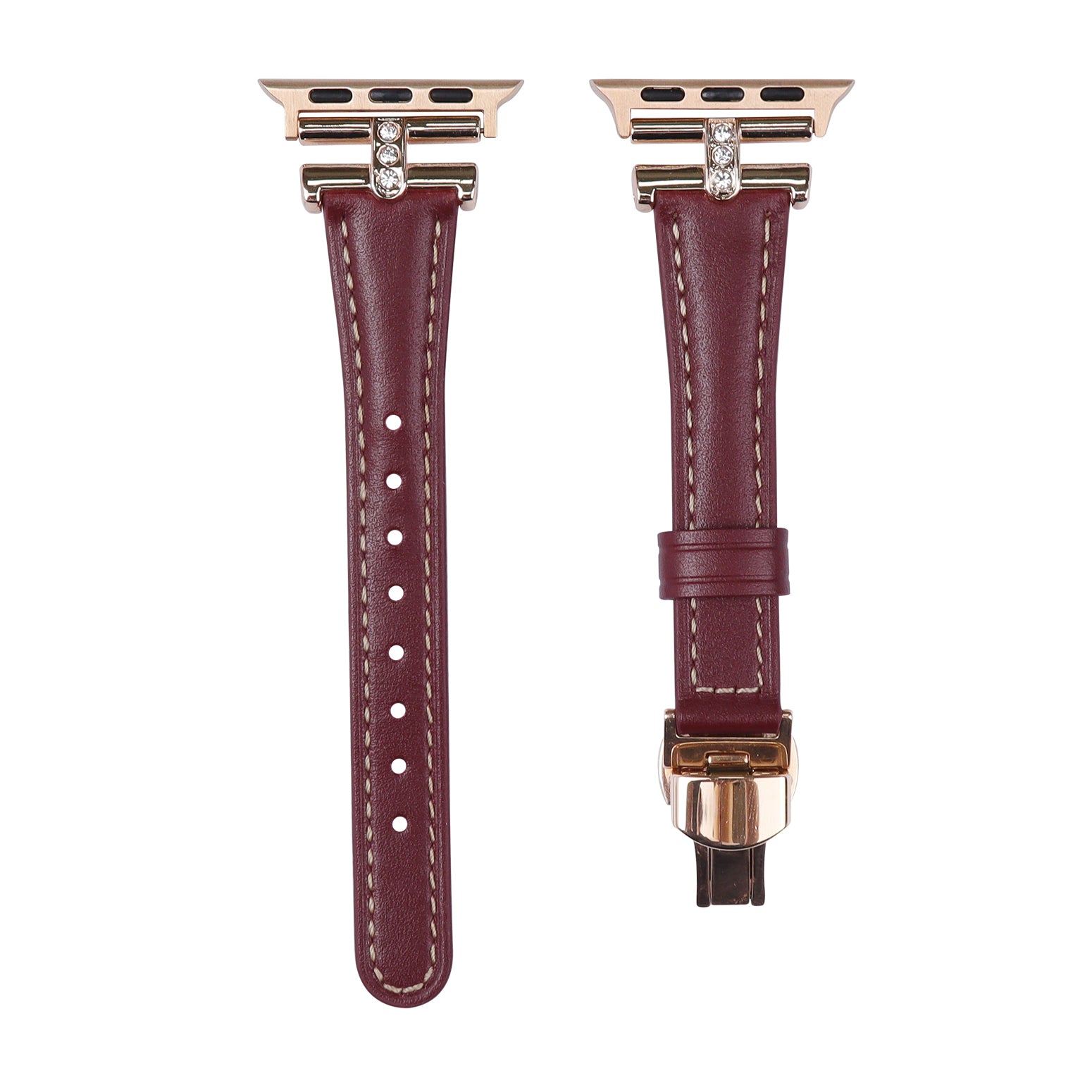 Rose Fire Leather Strap