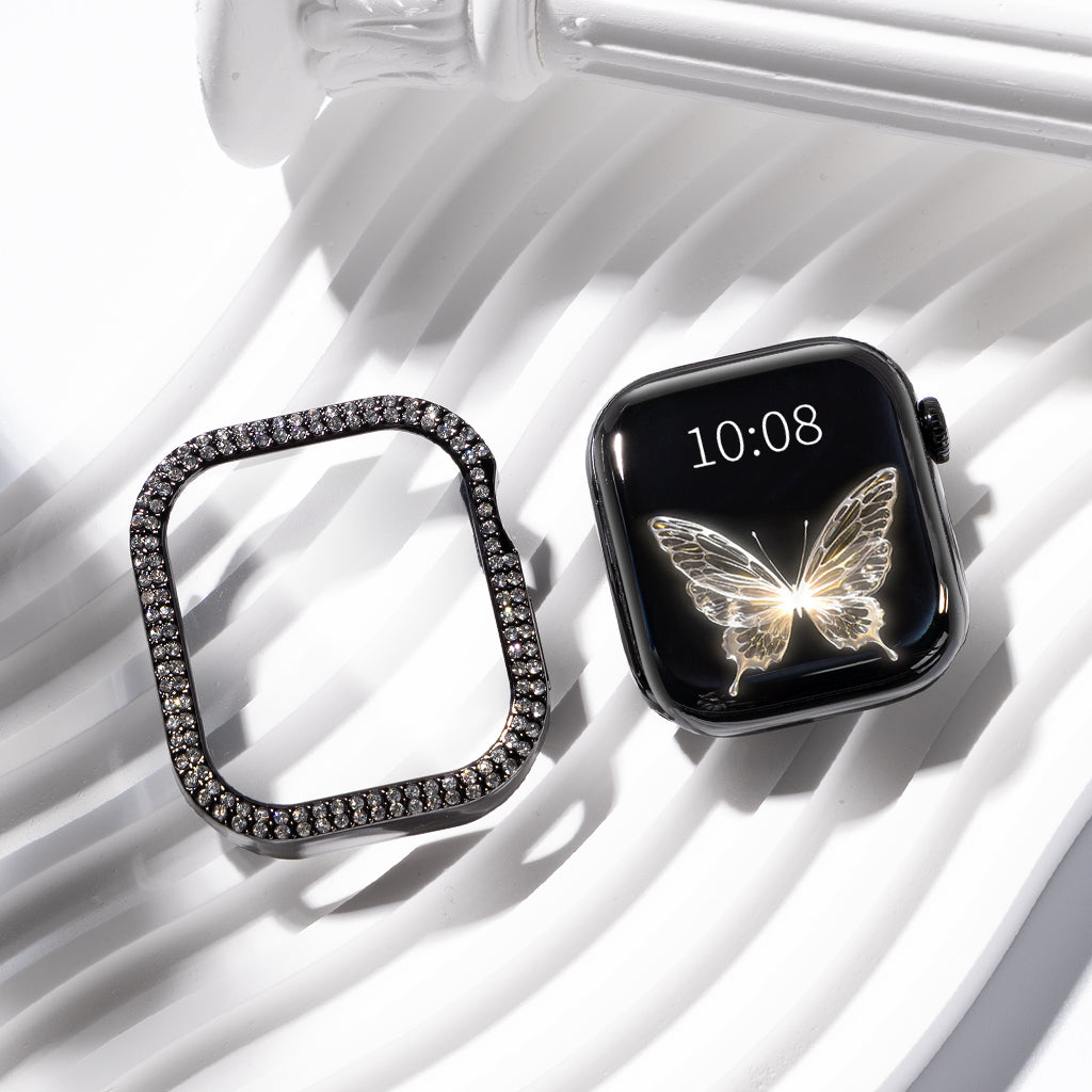 Rhinestone Tempered Glass Case Cover