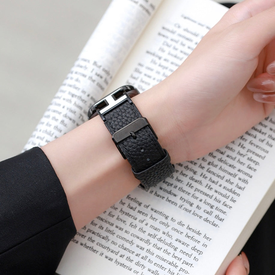 Elegant Holiday Leather Strap For Apple Watch